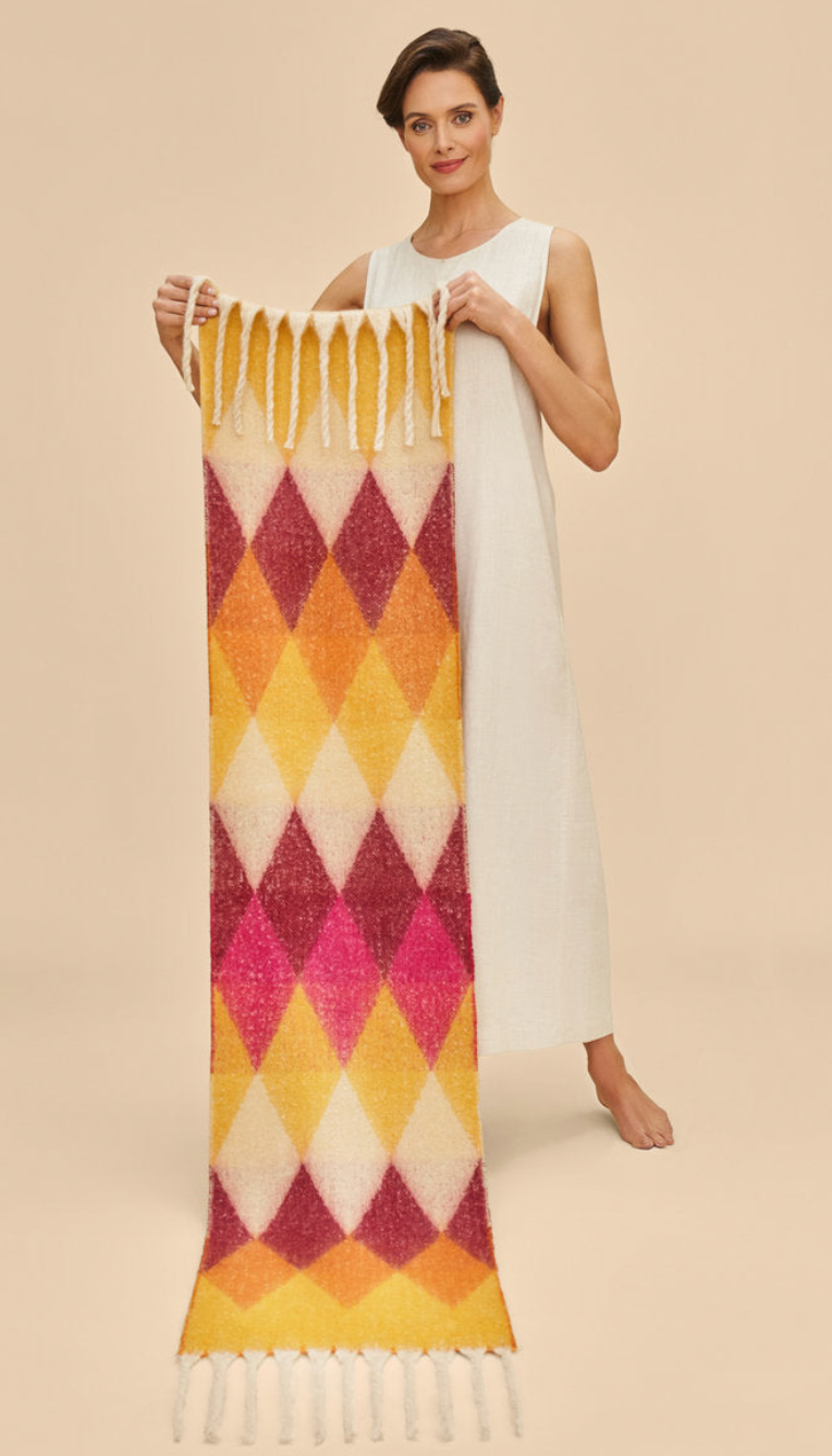 Lulu Cosy Scarf in Fuchsia Mix