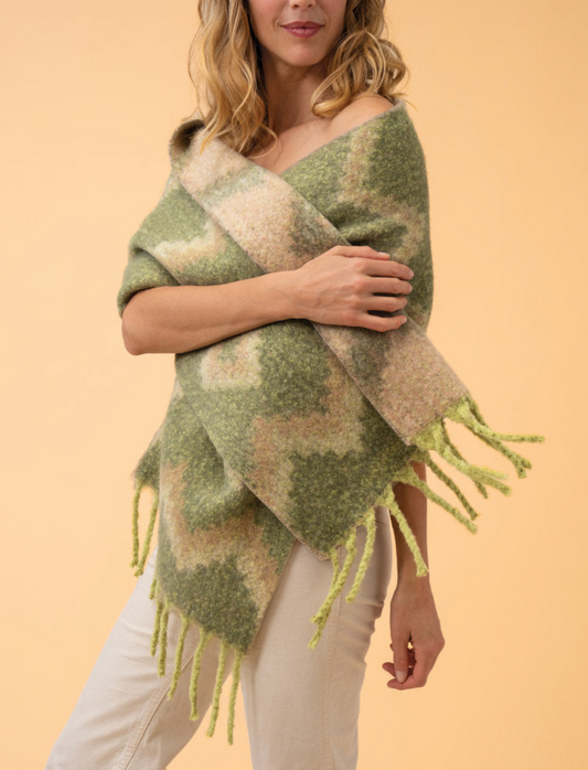 Melia Cosy Scarf in Olive