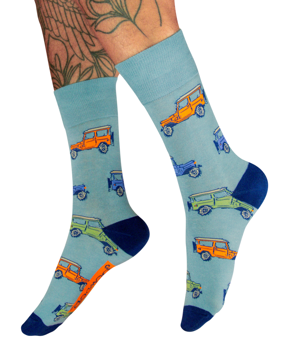 Vintage Land Rover Men's Socks in Ice