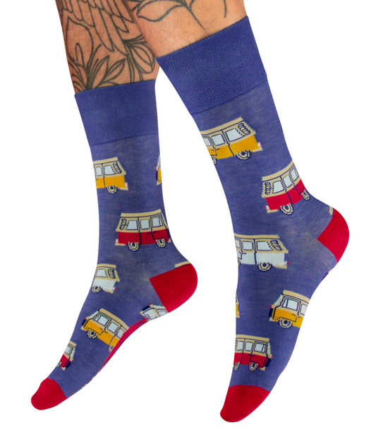 Vintage Van Men's Socks in Denim