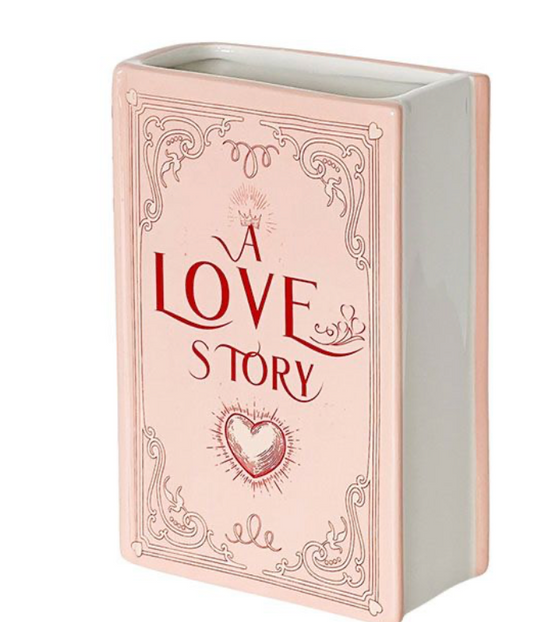 A Love Story Book Vase