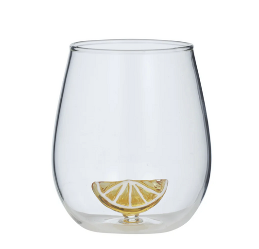 Lemon Slice Glass Tumbler