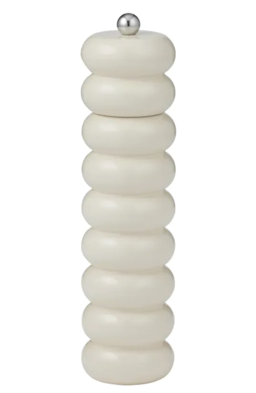 Delphi Wood Salt & Pepper Grinder in Ivory