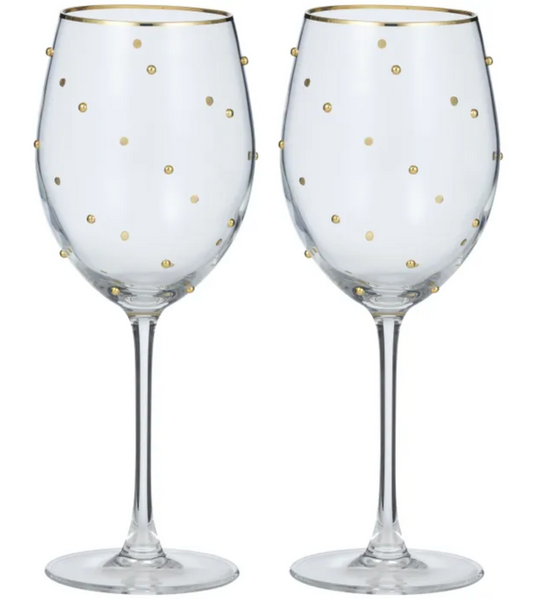 Gimlet Wine Glass Set of Two in Gold
