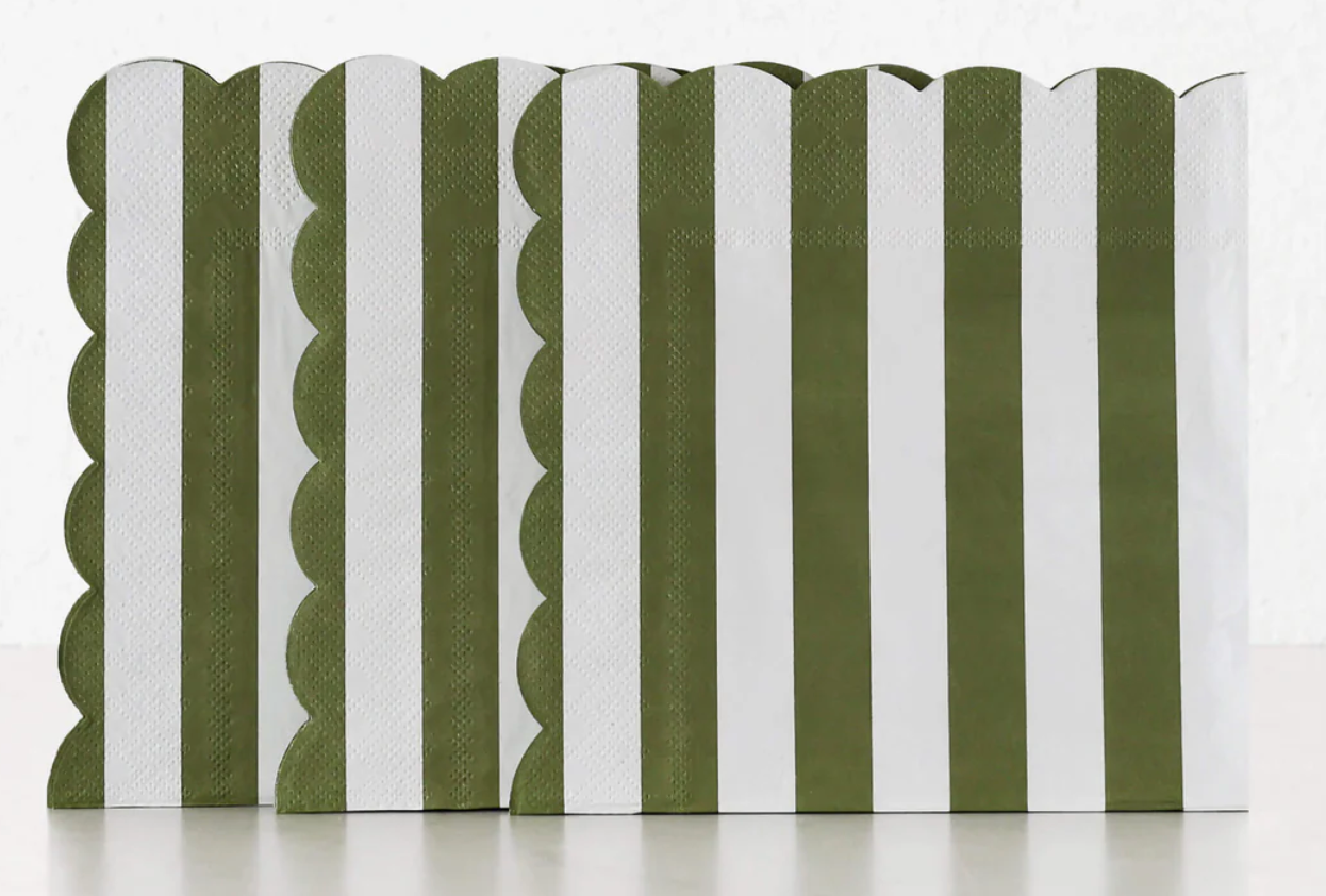 Carnival Olive Paper Napkin 20 pack