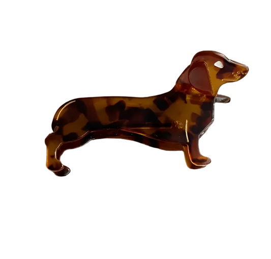 Resin Hair Clip Sausage Dog