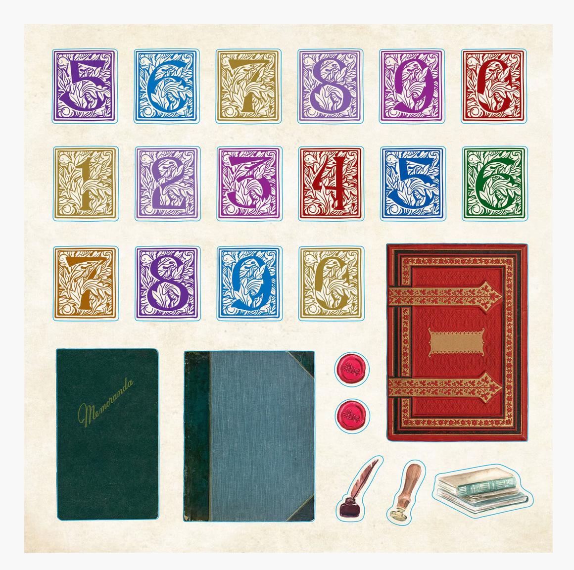 Bibliophilia Ephmera Sticker Book