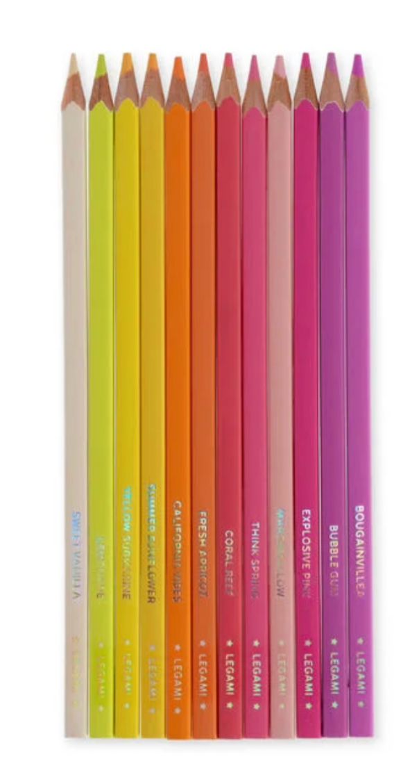 Legami Sunset Palette 12 Coloured Pencils