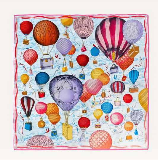 Silk Scarf Hot Air Balloons