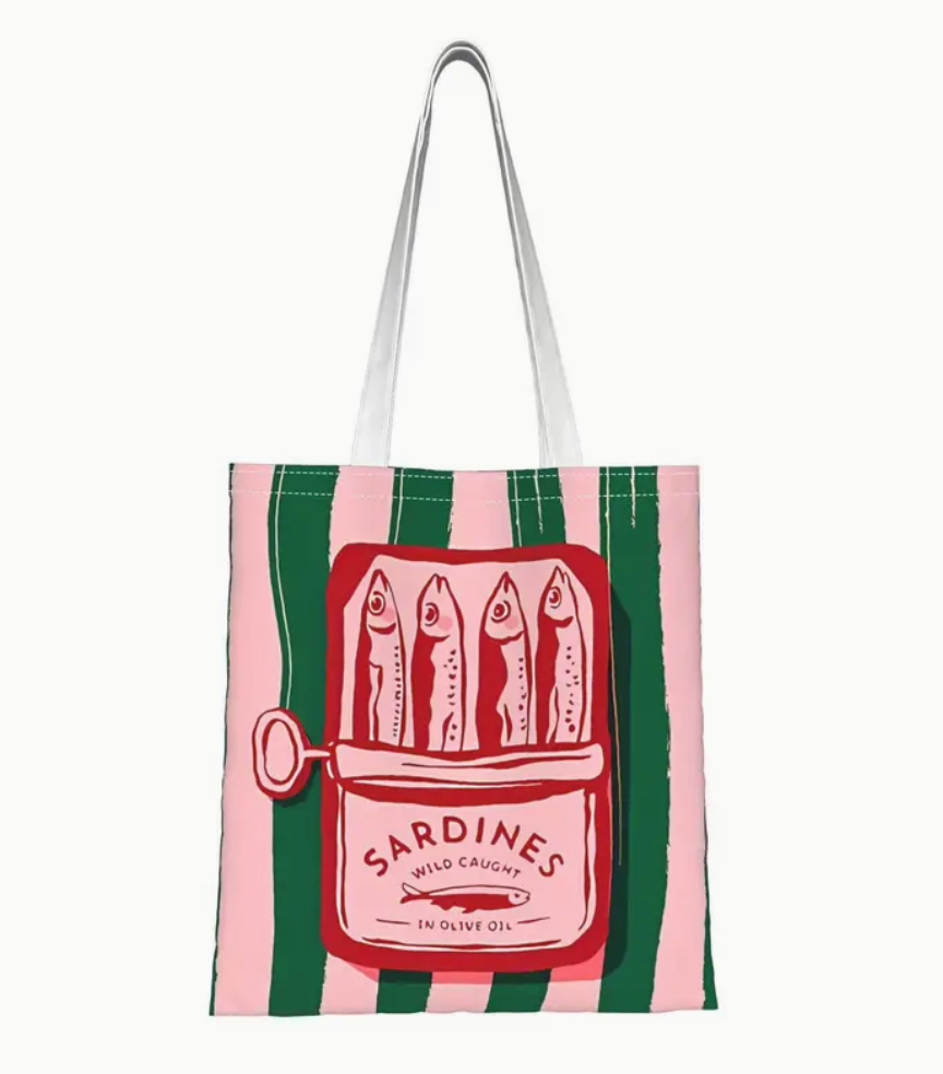 Sardine Beach Towel with Matching Tote Bag