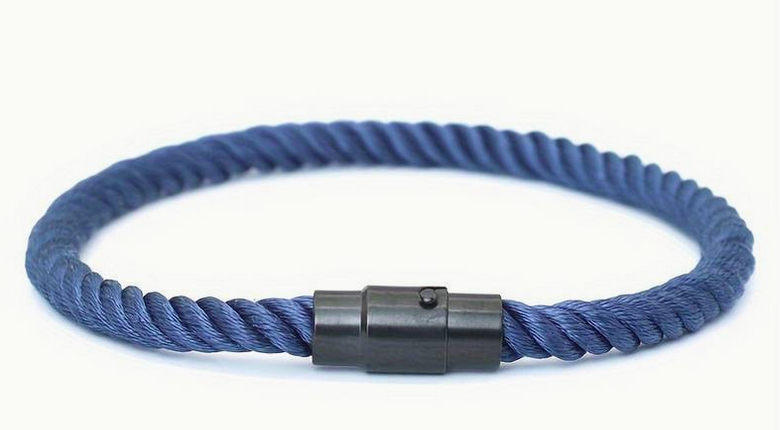 Twisted Rope Bracelet Navy