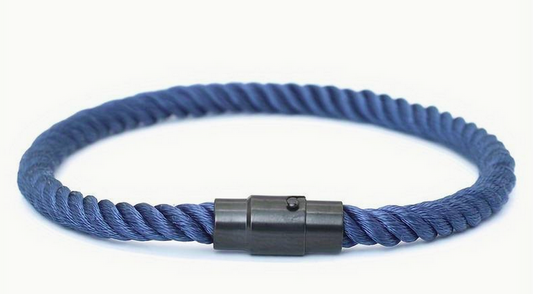 Twisted Rope Bracelet Navy