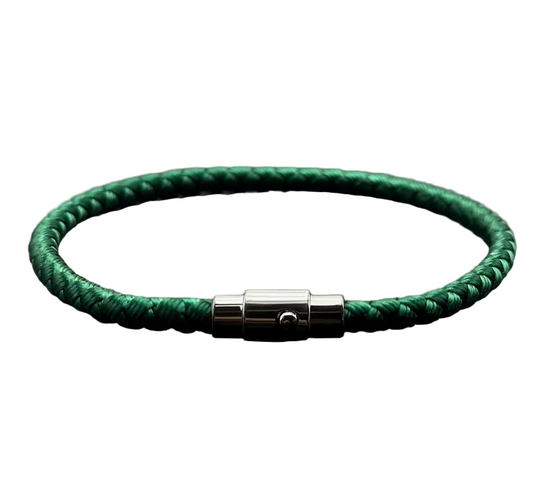 Braided Rope Bracelet Green