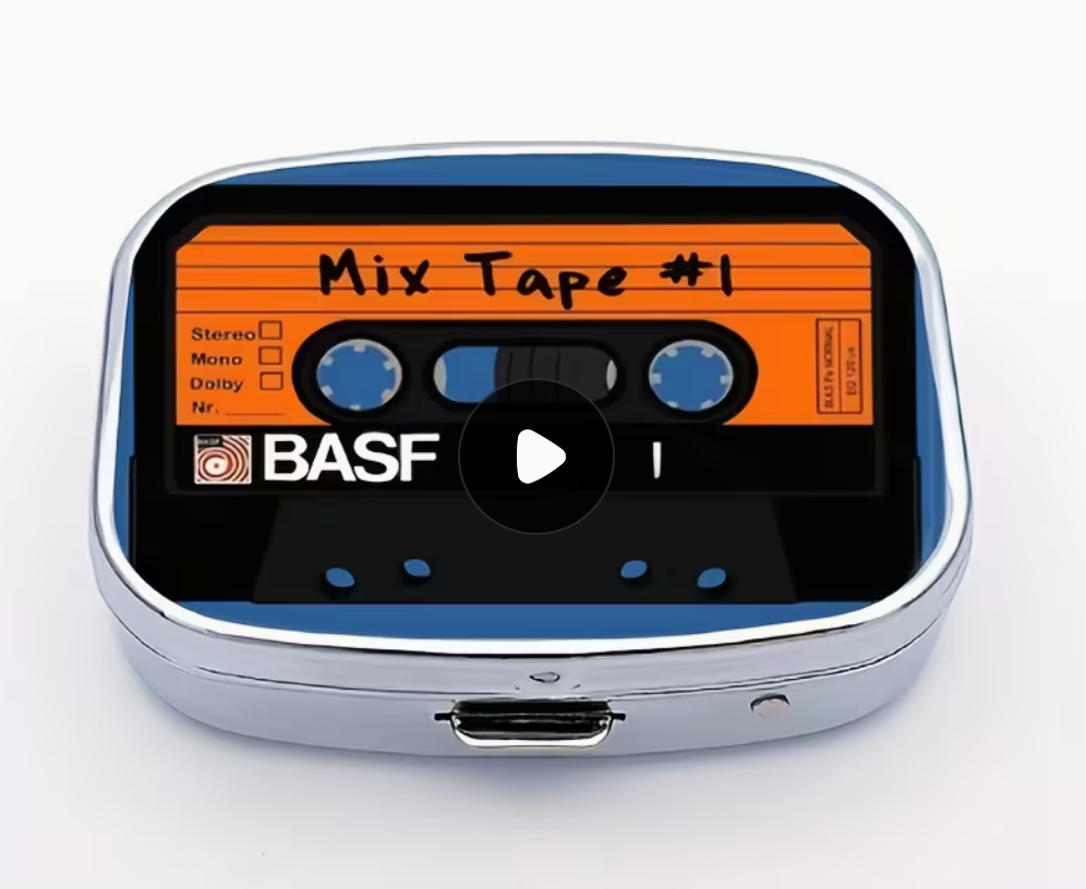 Mixed Tape Pill Box