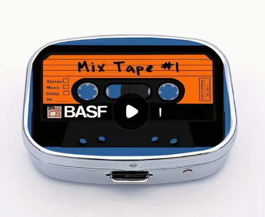 Mixed Tape Pill Box