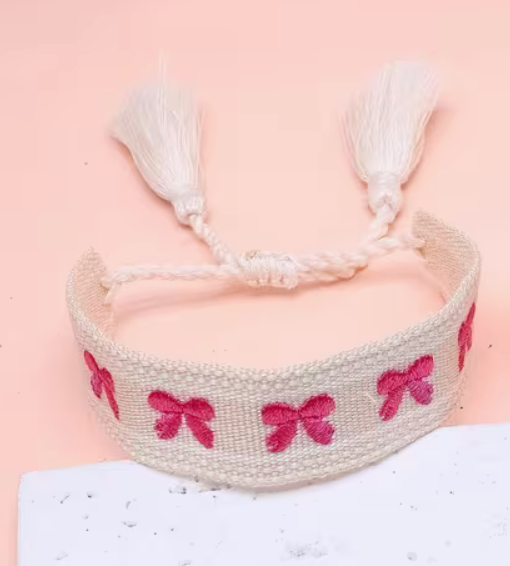 Bows Embroided Bracelet