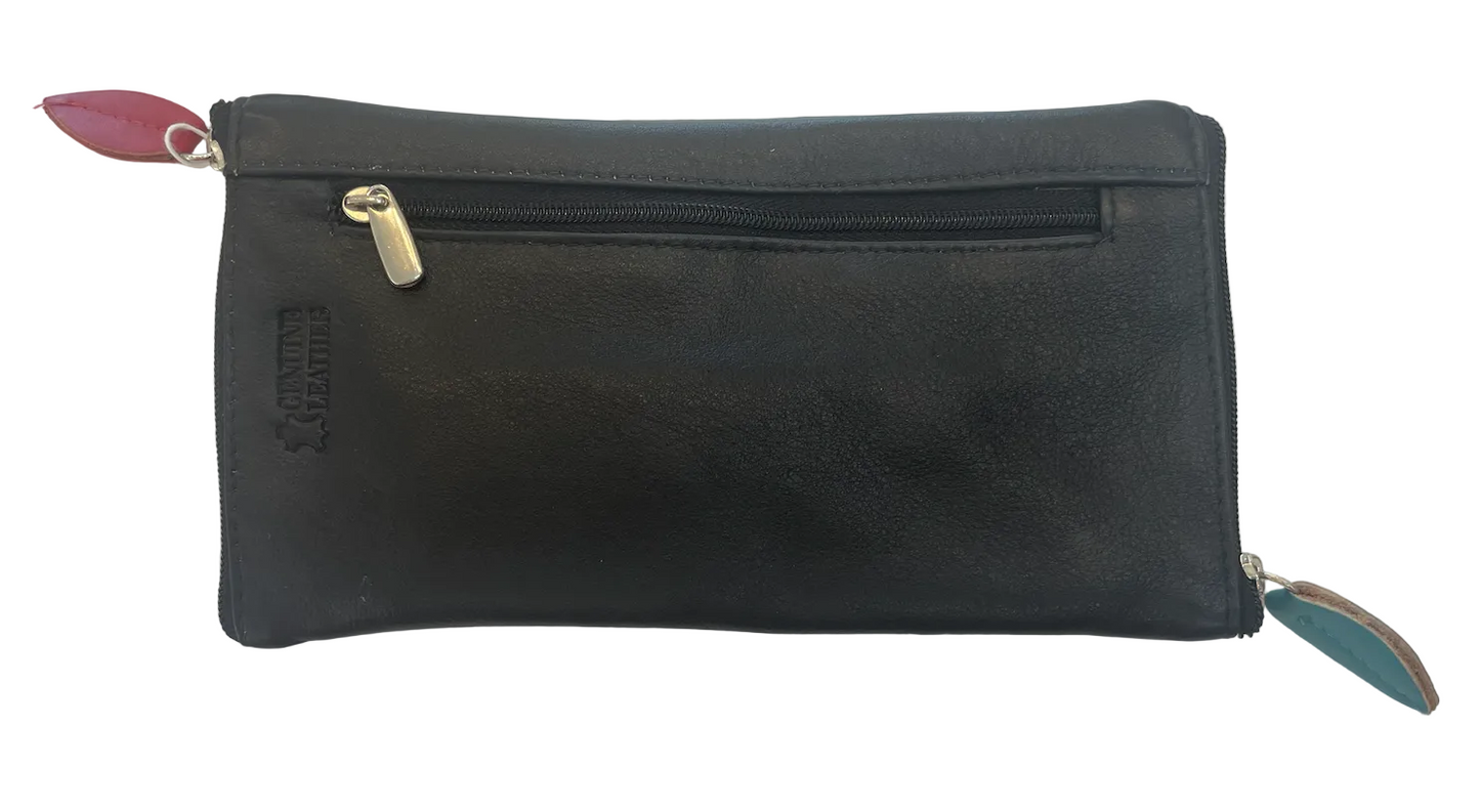 Double Sided Glasses Case For Two Pairs with Zipper. Quality