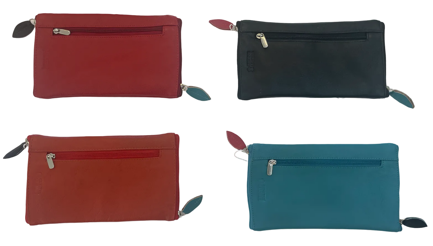 Double Sided Glasses Case For Two Pairs with Zipper. Quality