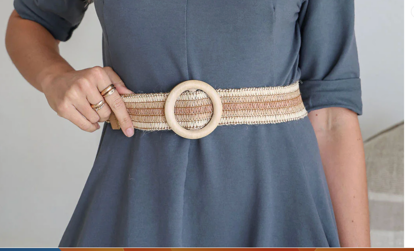 Tri-Colour Woven Belt