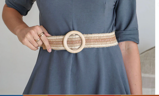 Tri-Colour Woven Belt