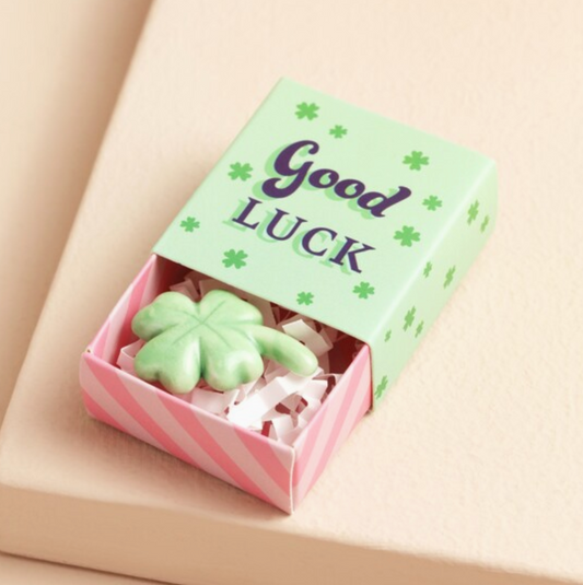 Tiny Matchbox Ceramic Token Clover