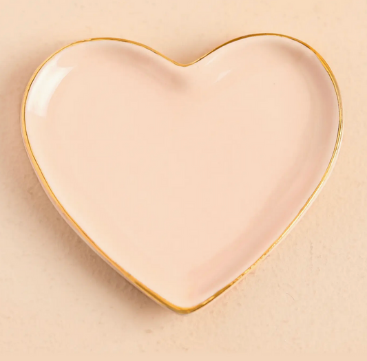 Pale Pink Small Heart Trinket Dish