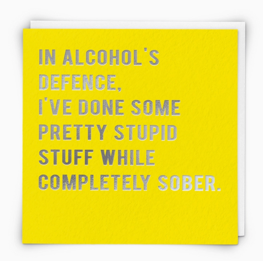 Sober Greeting Card