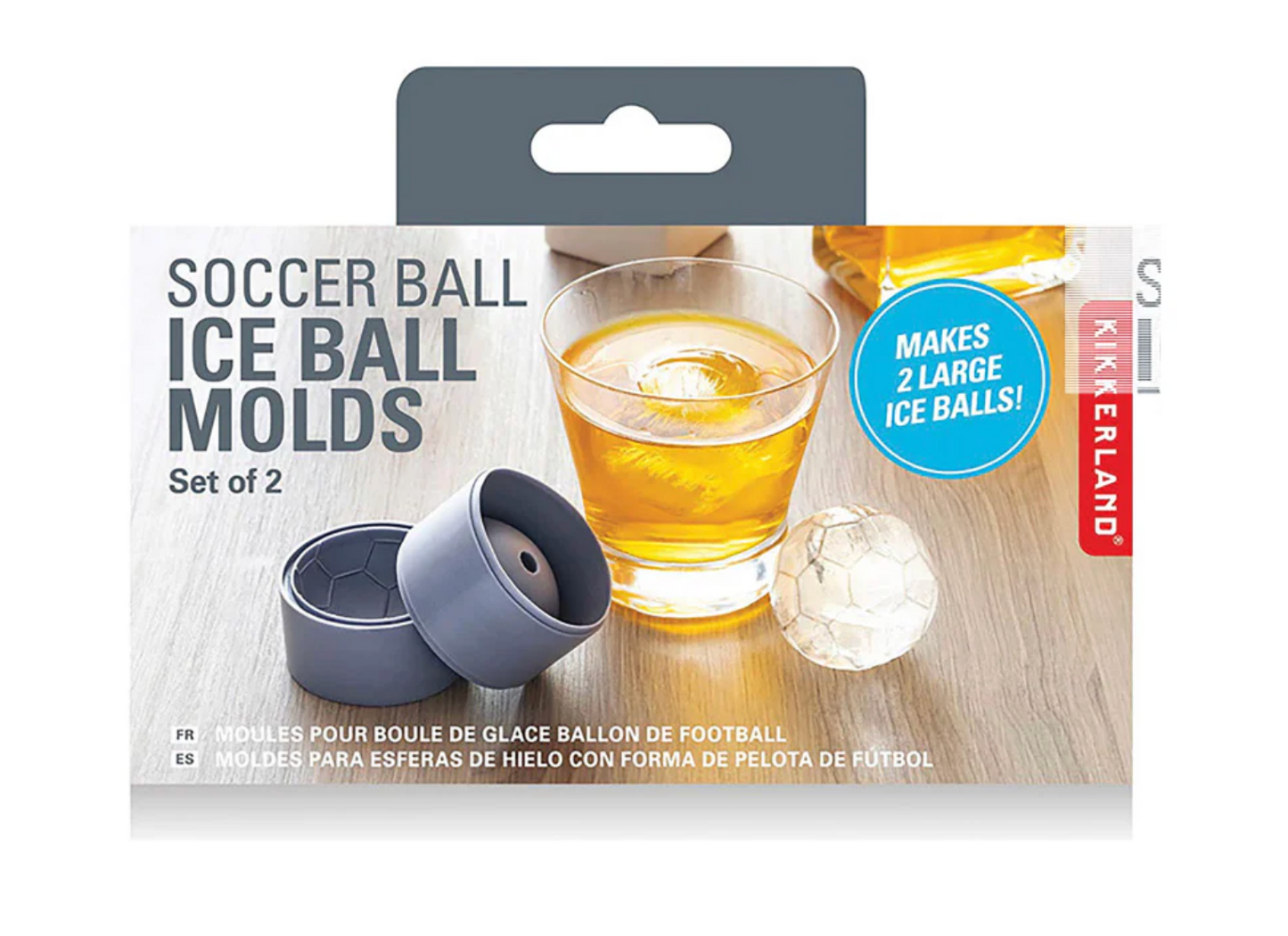 Soccer Ball Ice Ball Moulds - Set of 2