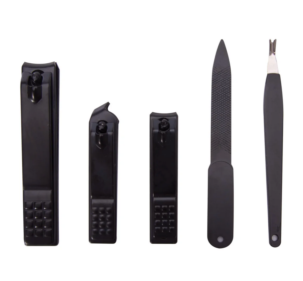 Manicure Set - Black 5pc