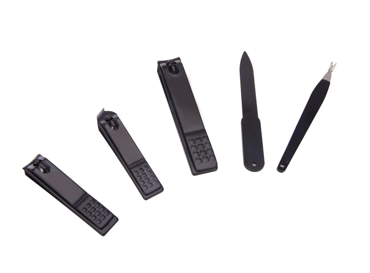Manicure Set - Black 5pc