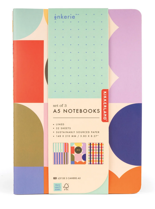 Notebooks - Set of 3 A5