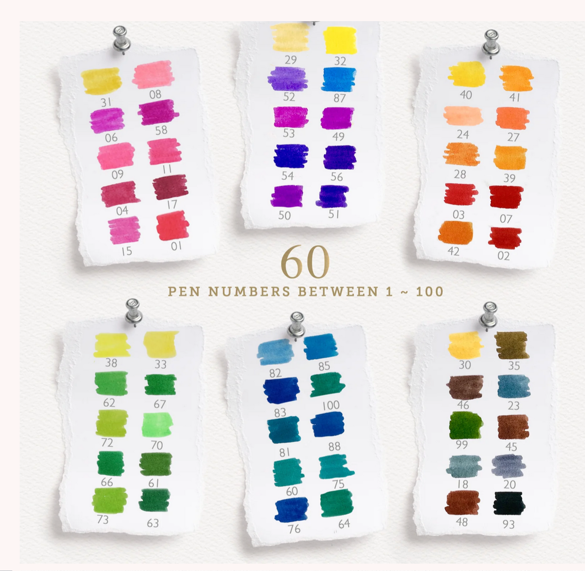 Flora 60 Set Dual Tip Markers