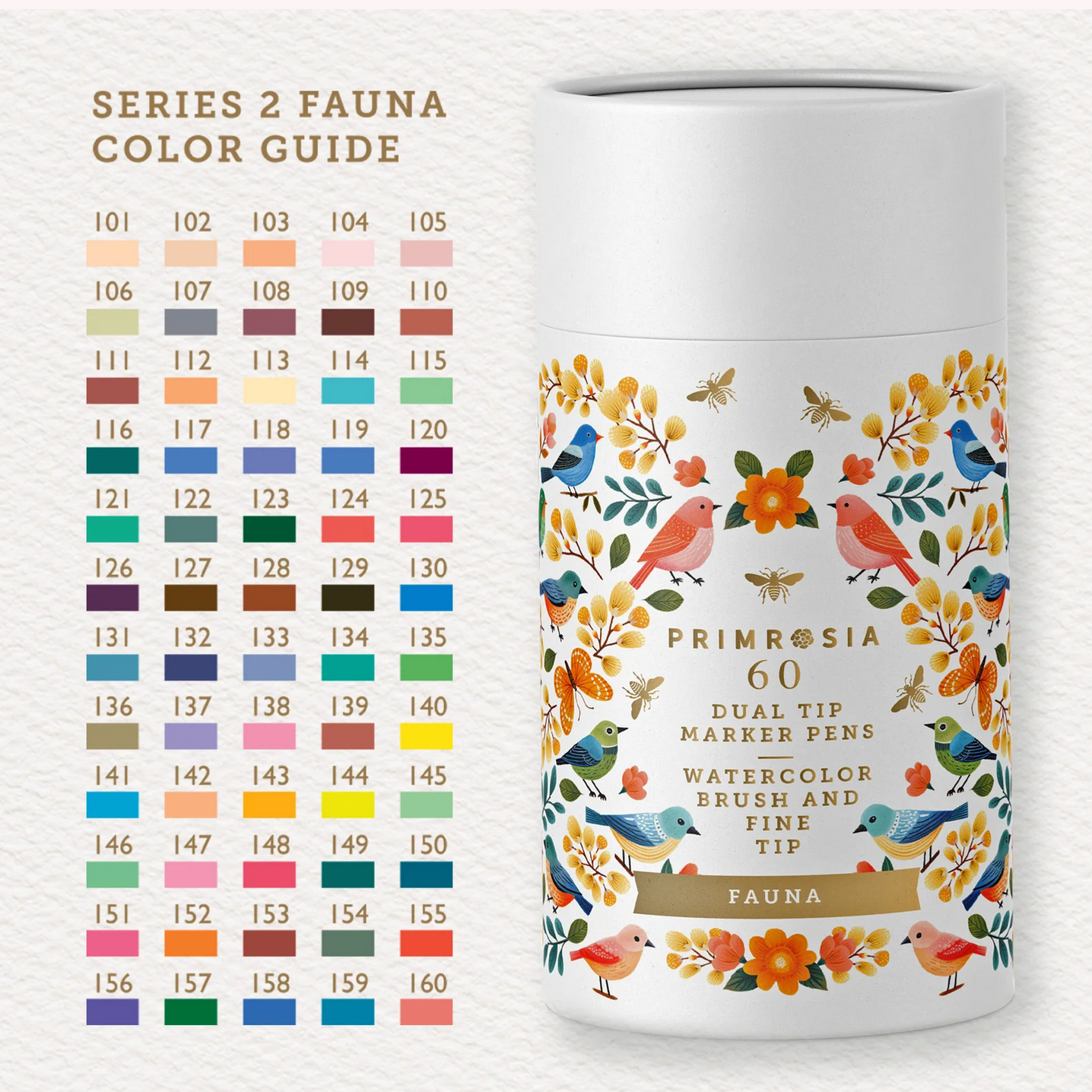 Fauna 60 Set Dual Tip Markers