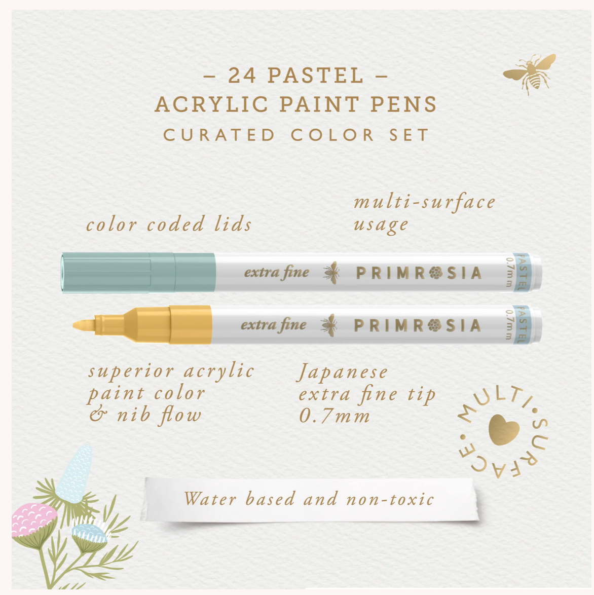 24 Acrylic Paint Pens Pastel