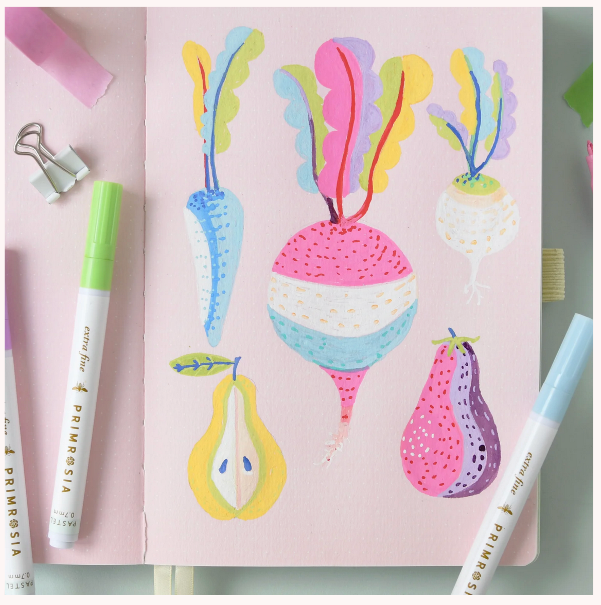 24 Acrylic Paint Pens Pastel