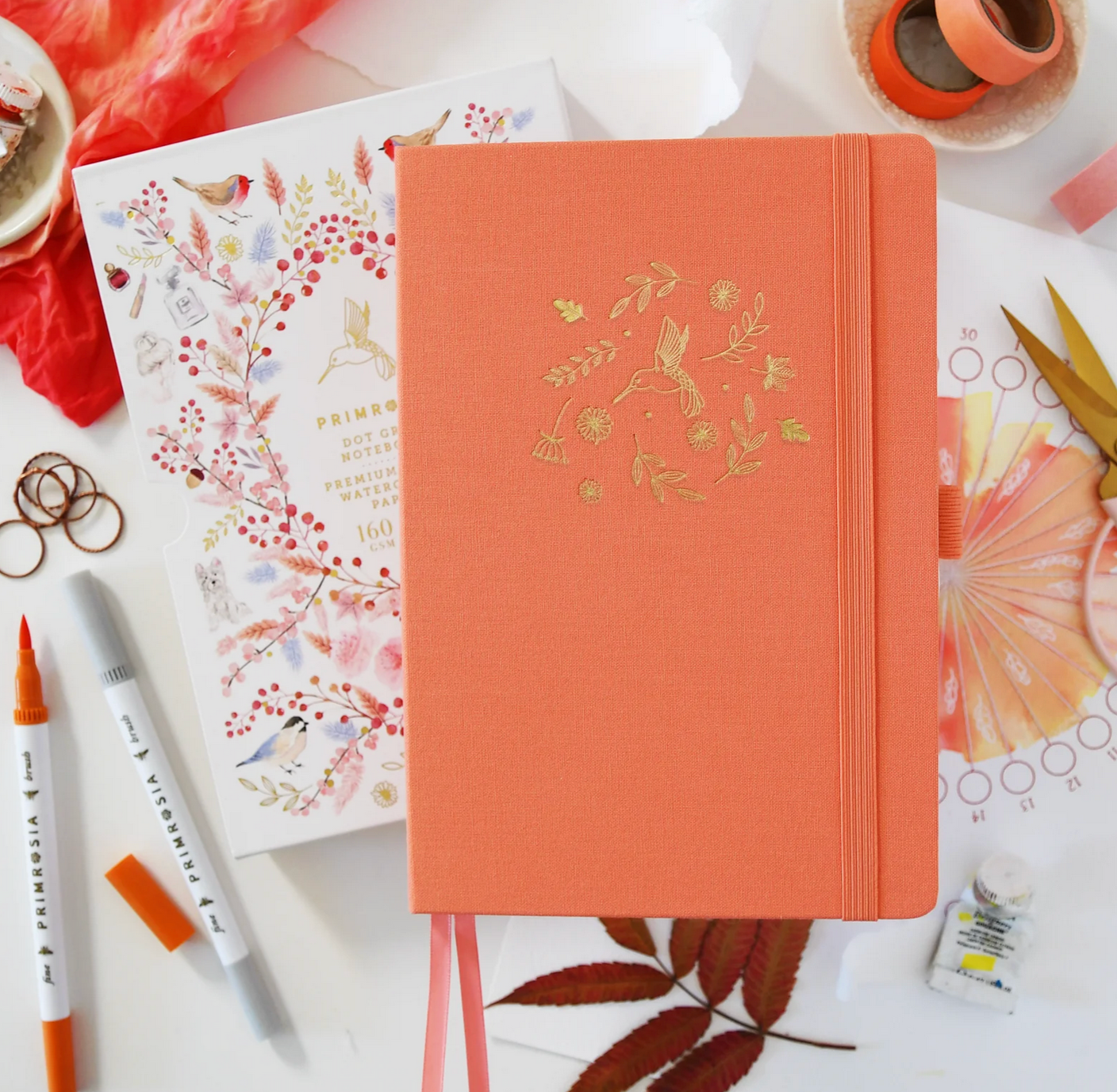 Peach Nectar Dot Grid Journal