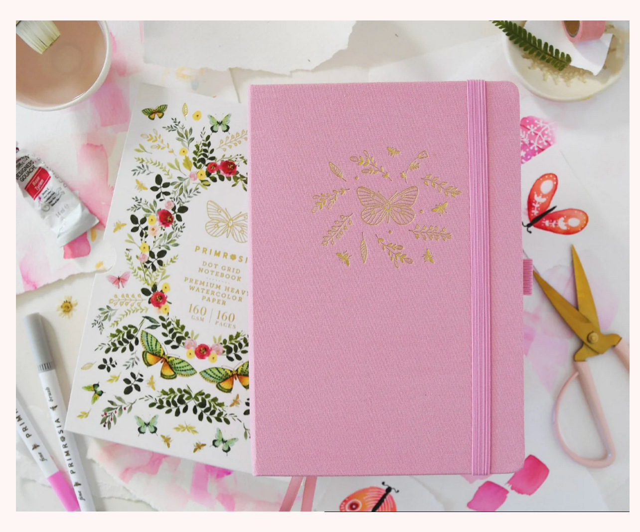 Blushing Pink Dot Grid Journal