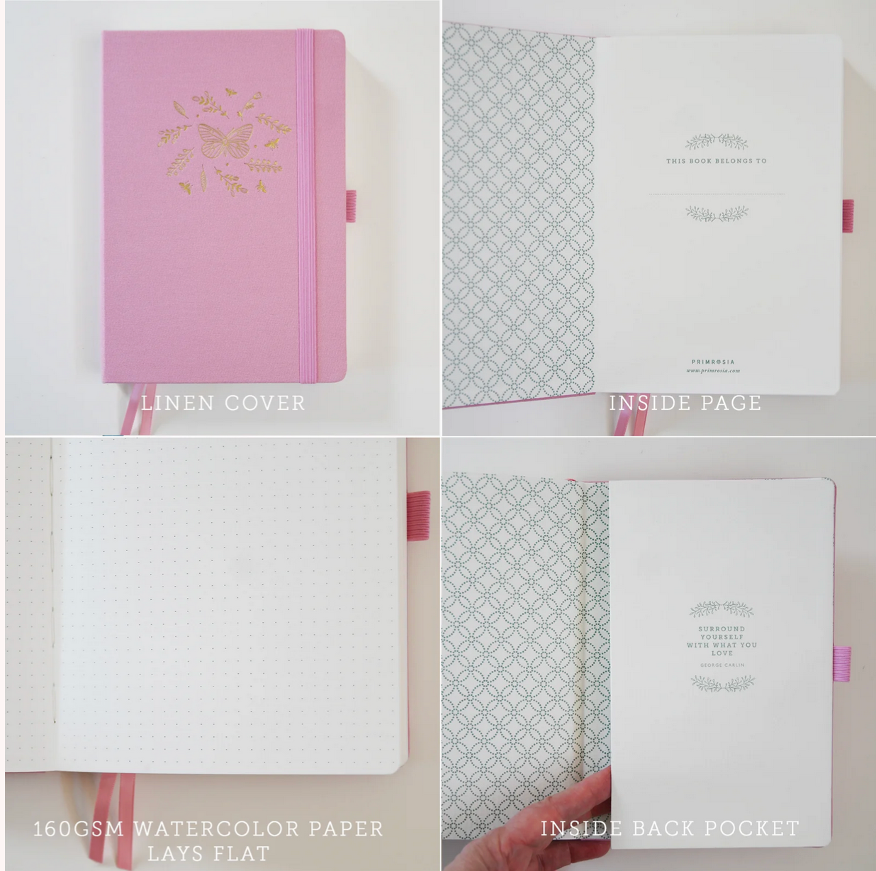 Blushing Pink Dot Grid Journal