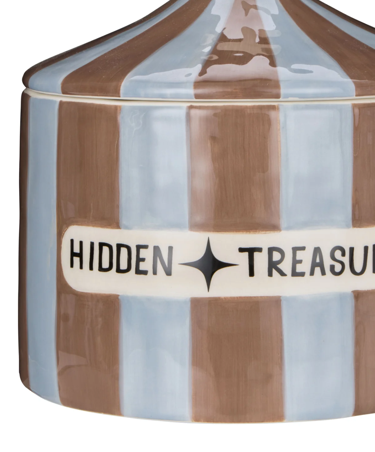 Hidden Treasure Cannister Smokey Blue & Mocca