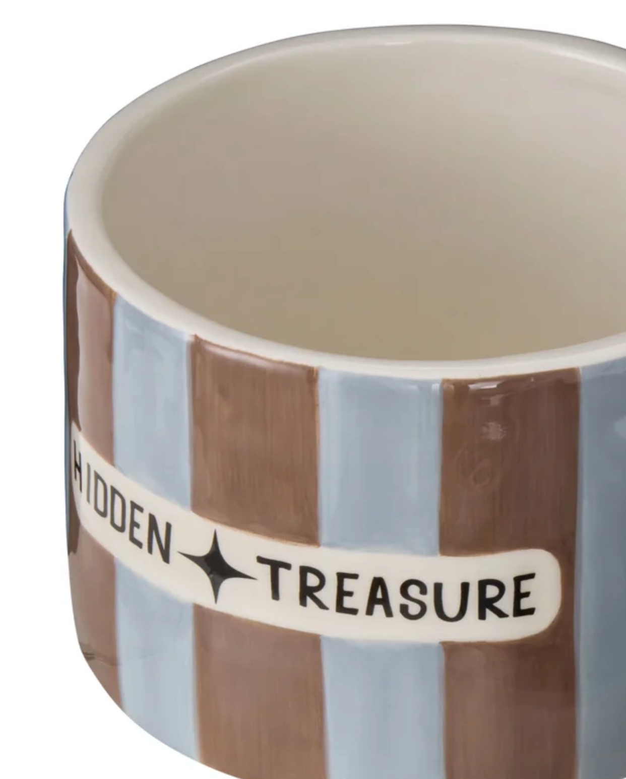 Hidden Treasure Cannister Smokey Blue & Mocca