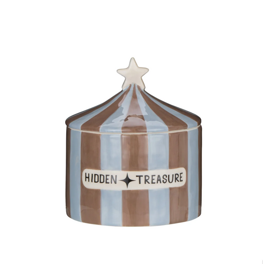 Hidden Treasure Cannister Smokey Blue & Mocca