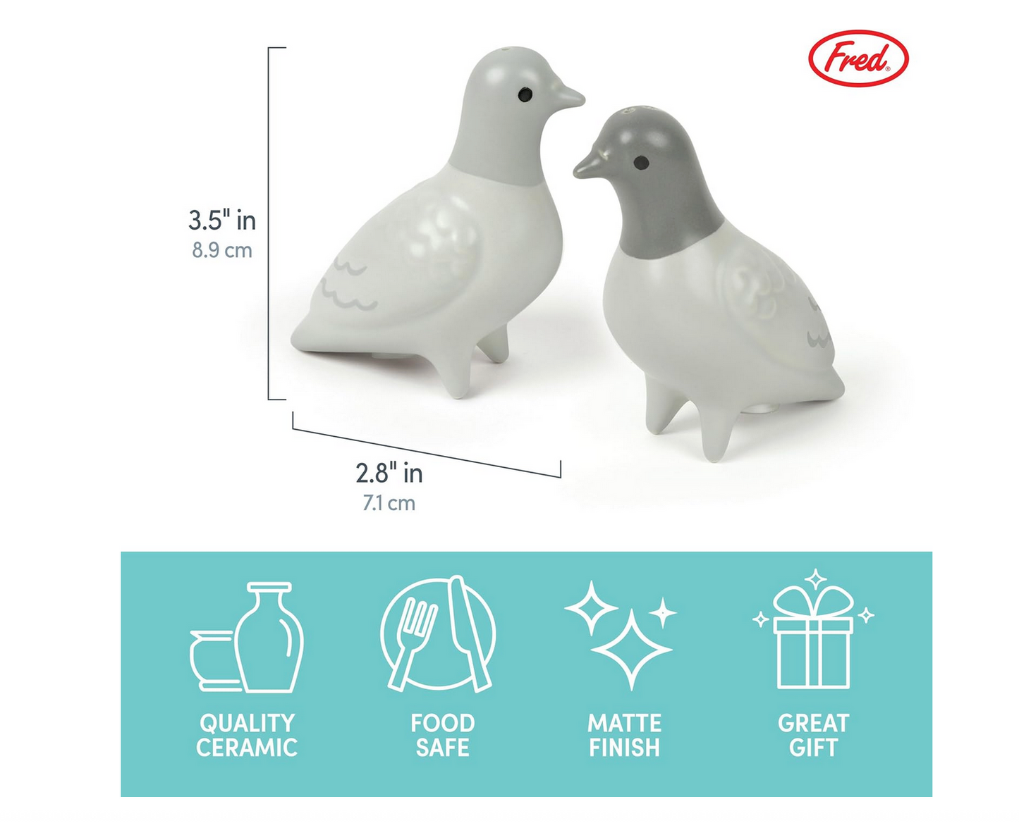 Clay Pigeons Salt & Pepper Shakers