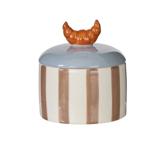 Colette Croissant Stripe Cannister