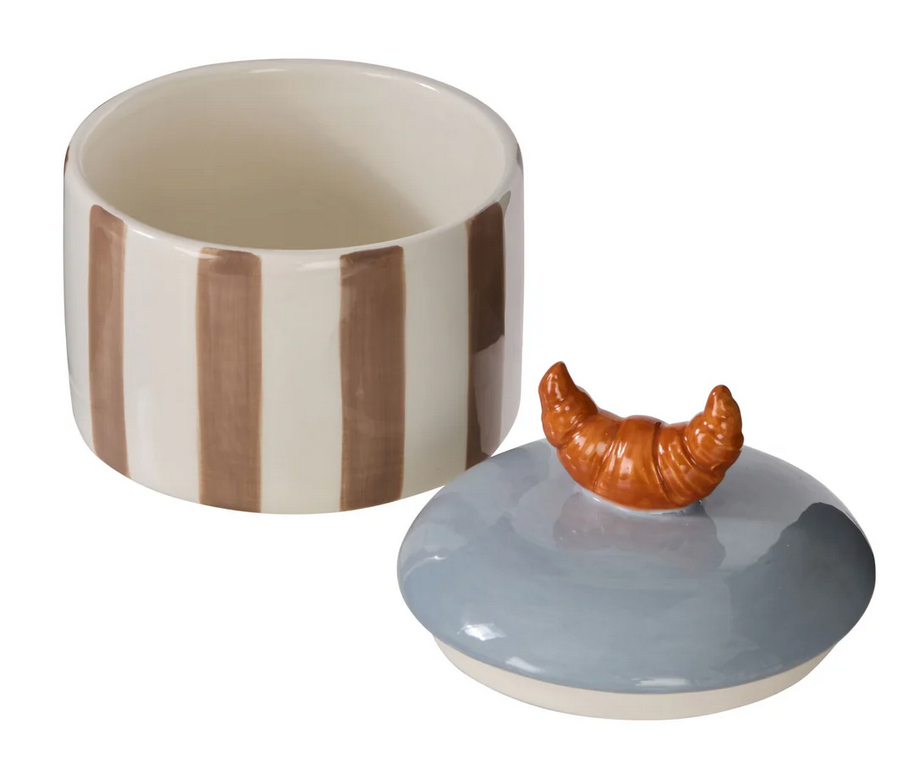 Colette Croissant Stripe Cannister