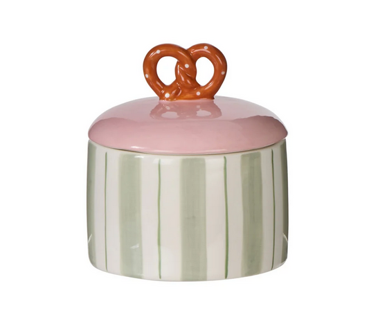Pierre Pretzel Stripe Cannister