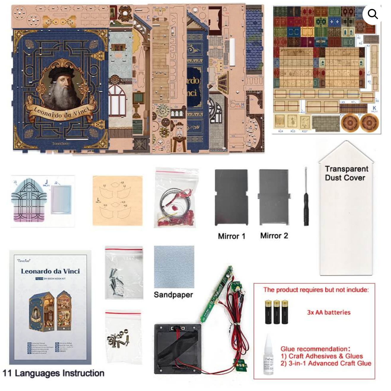 Leonardo Da Vinci Book Nook Kit