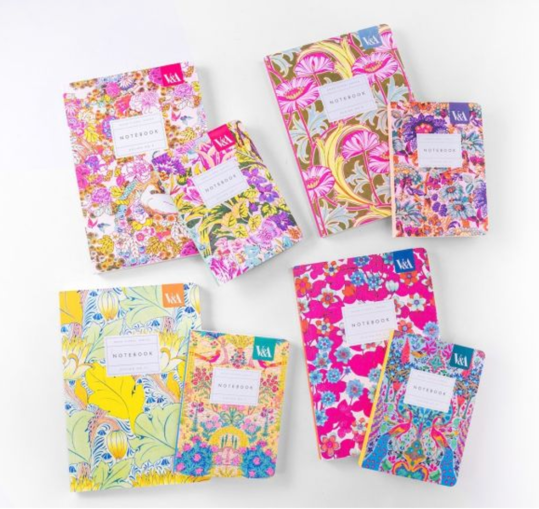 Neon Floral Arts & Crafts Notebook A5