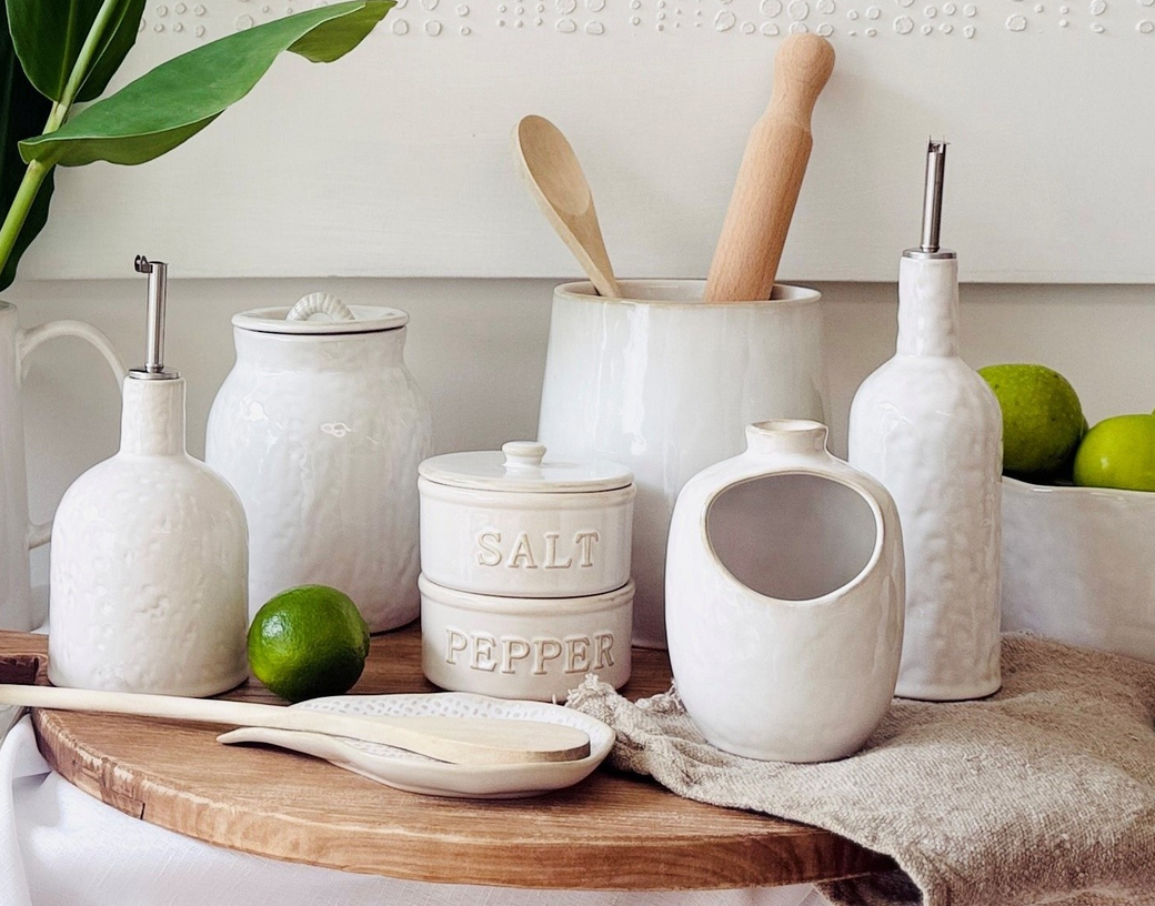 Alba Ceramic Salt & Pepper Stack