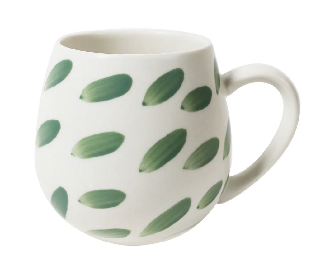 Hug Me Mugs Set of 4 in Olive Brush