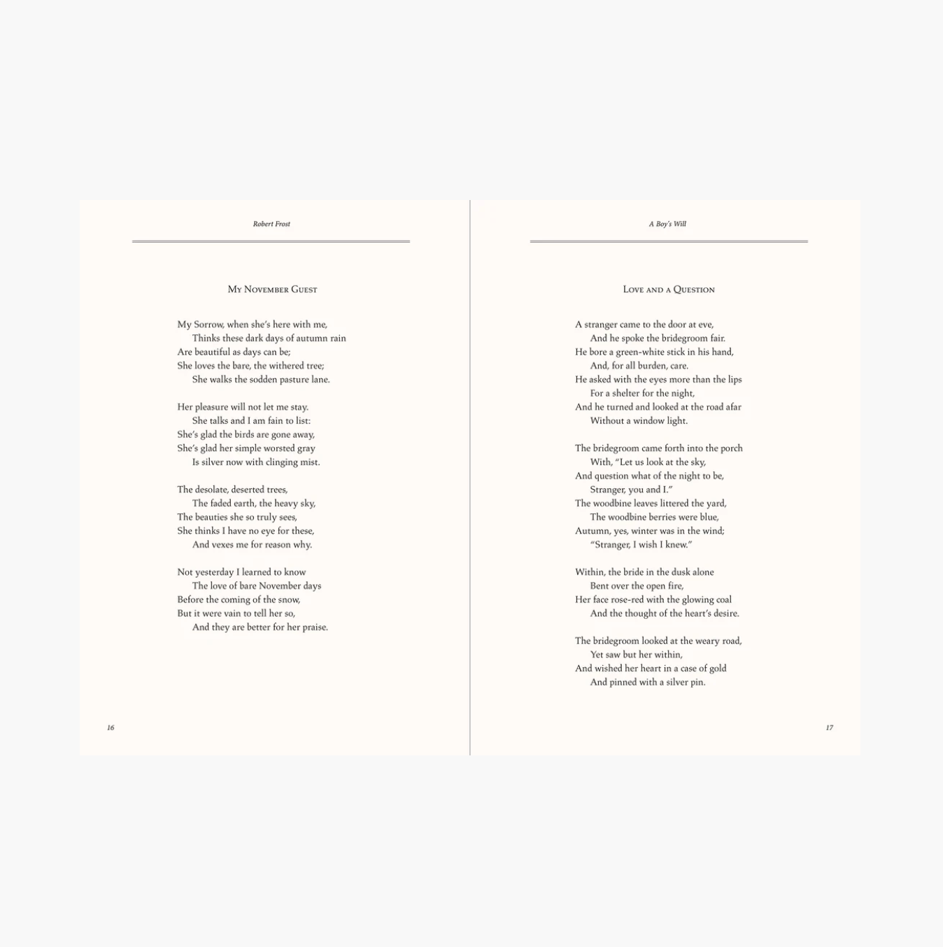 A collection Of Poems By Robert Frost
